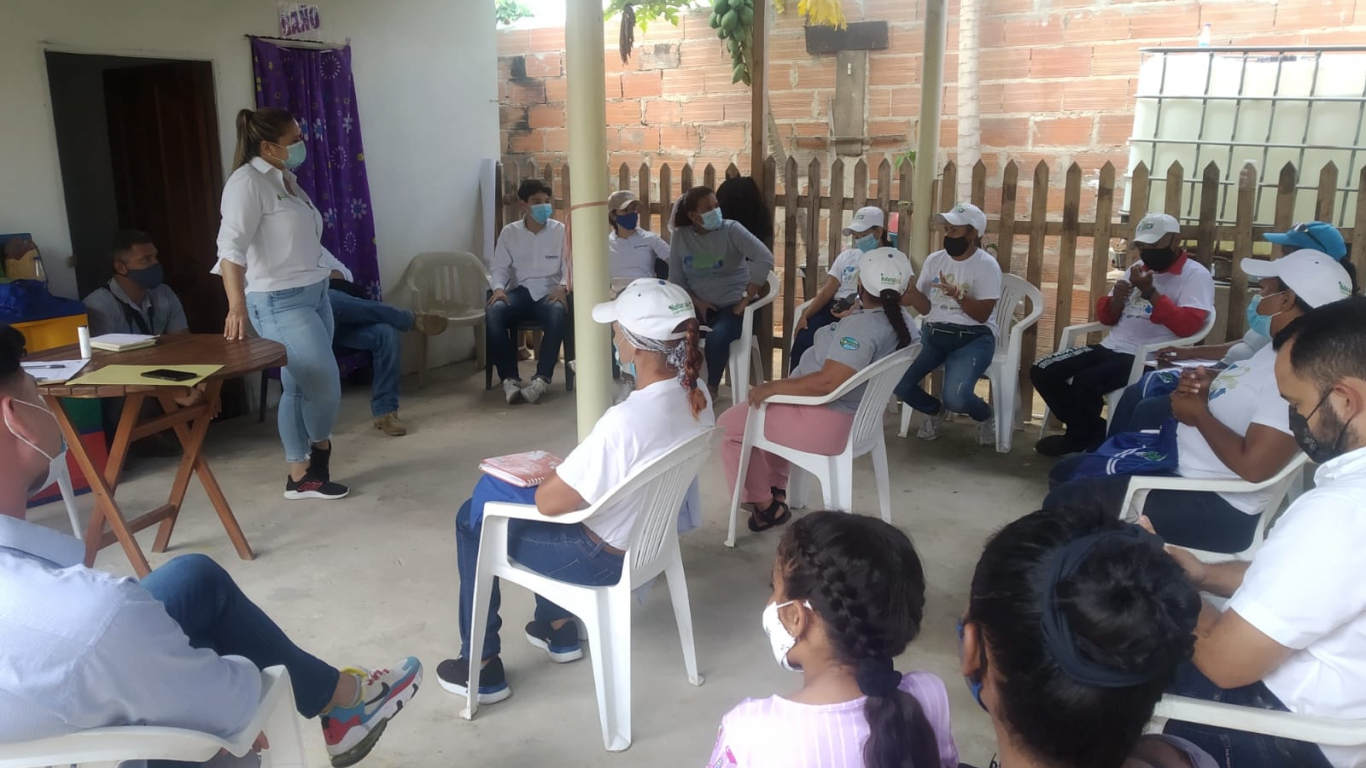 CORPAMAG realiza visita de seguimiento a PROCEDA en el corregimiento de Palermo